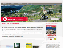 Tablet Screenshot of highlights-verlag.de